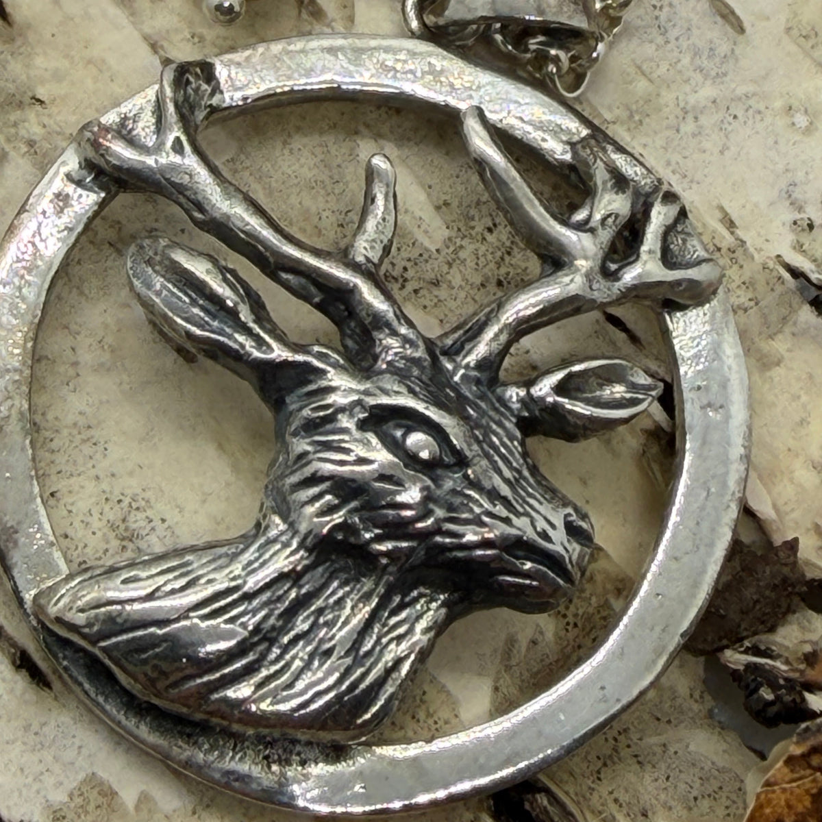 Unikatkette Hirschkopf