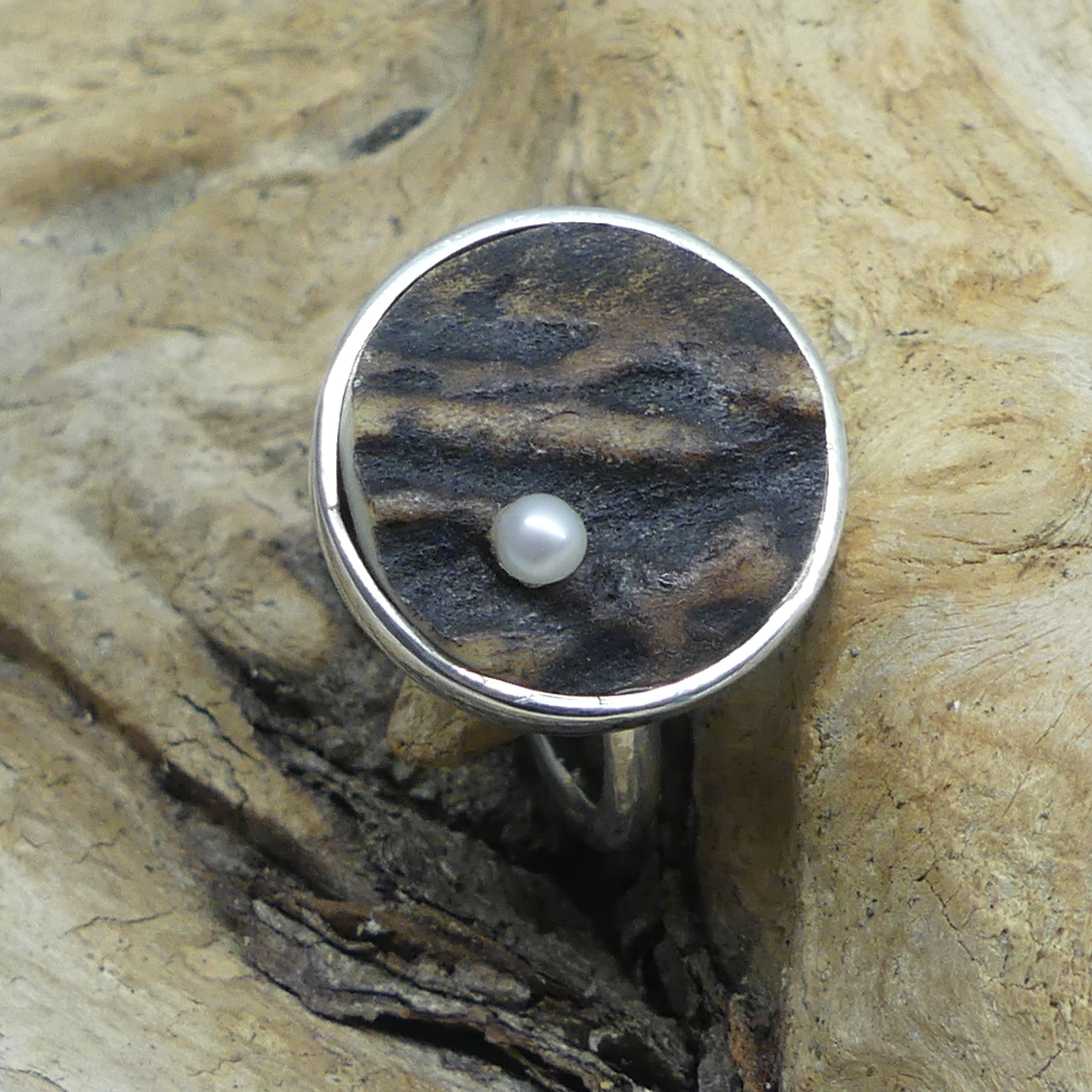 Ring - handgefertigt aus Hirschhorn