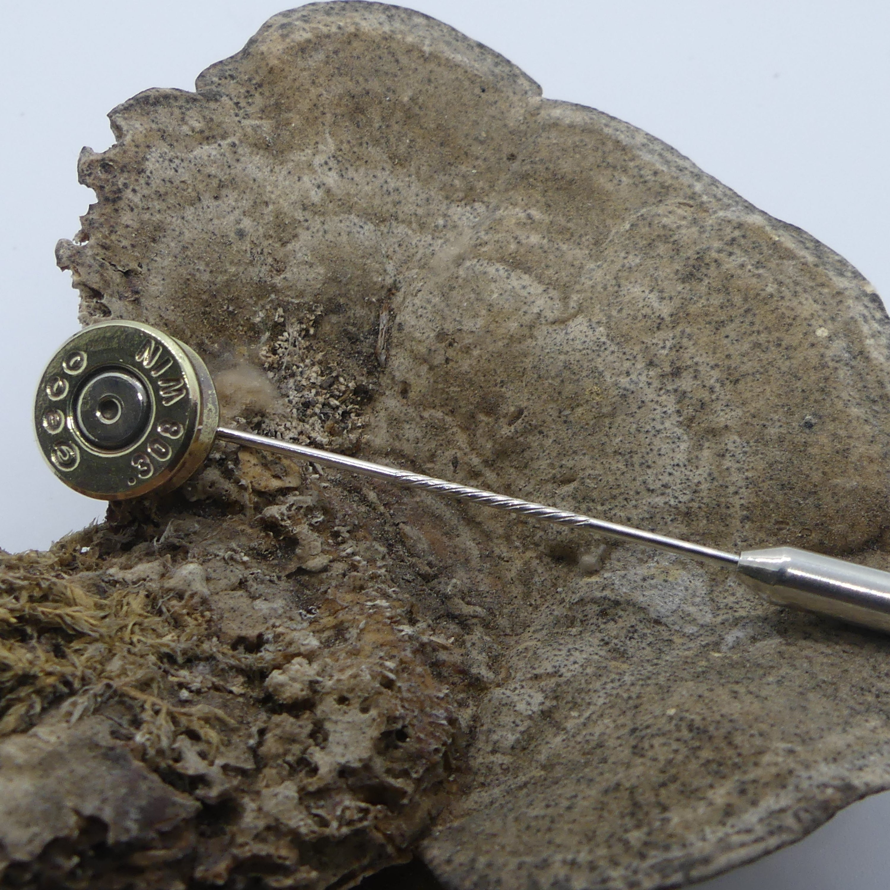 Krawattennadel "once a cartridge"