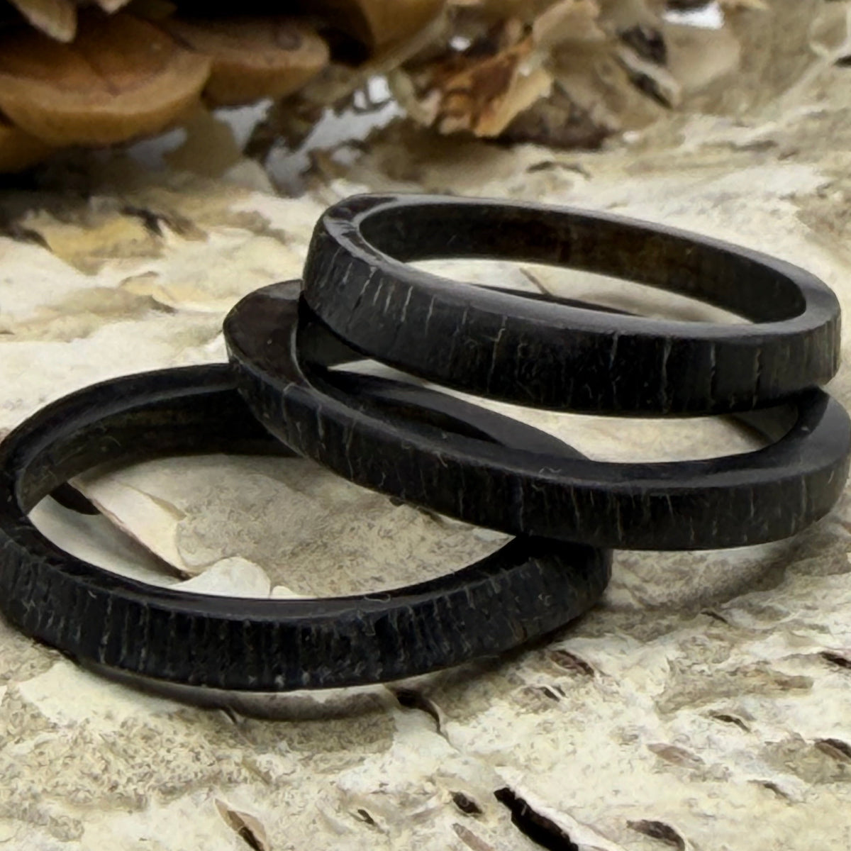 Jagdschmuck / Afrika / Stapelringe aus Springbockhorn