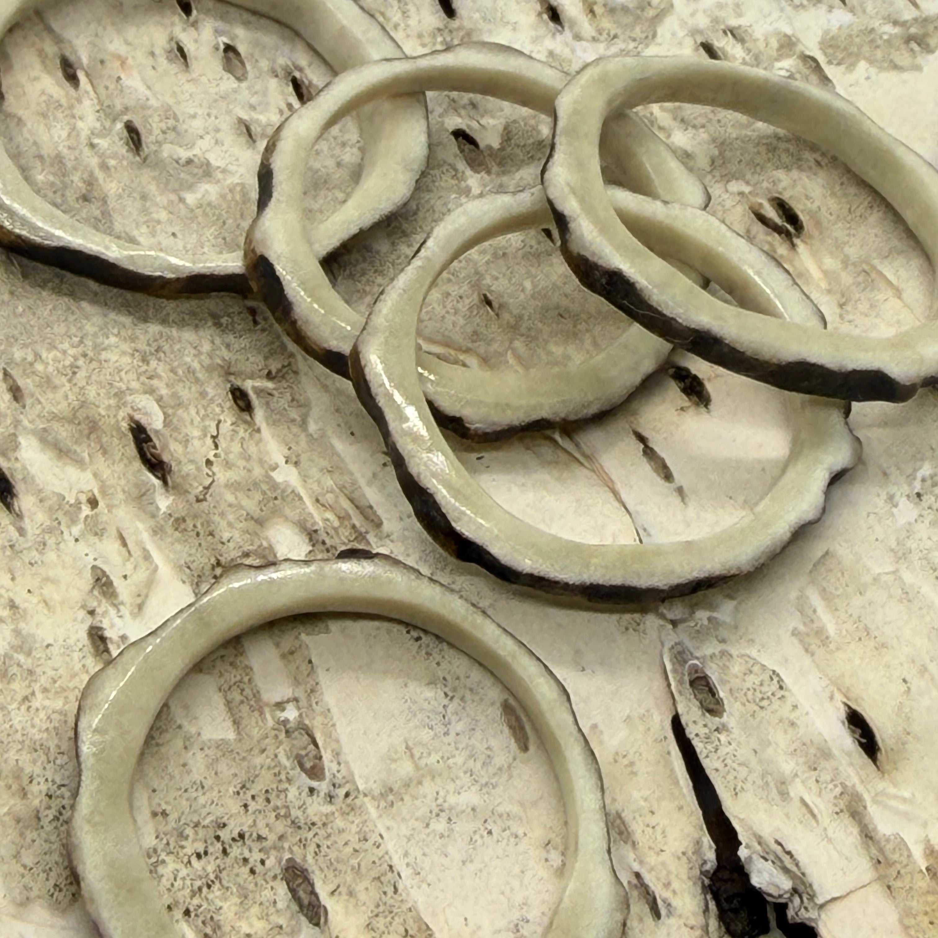 Jagdschmuck / Trachtenschmuck / Hirschhornringe / Stapelringe