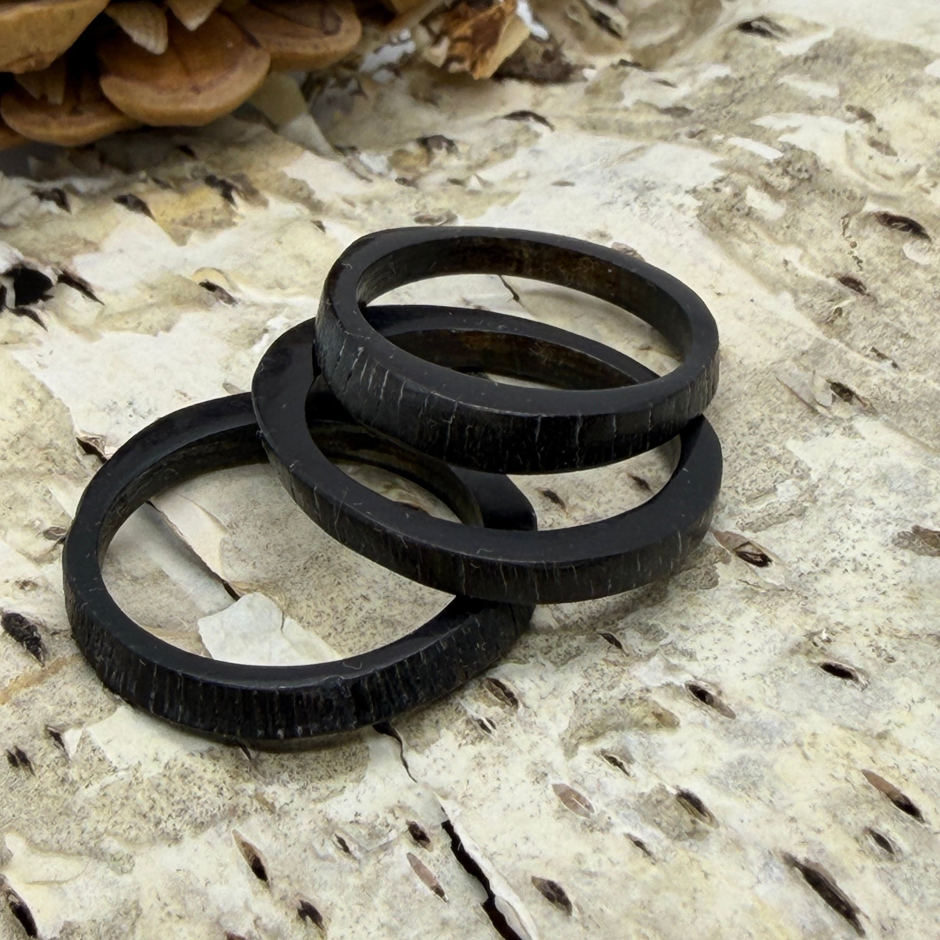 Jagdschmuck: Stapelringe aus Springbockhorn
Afrika