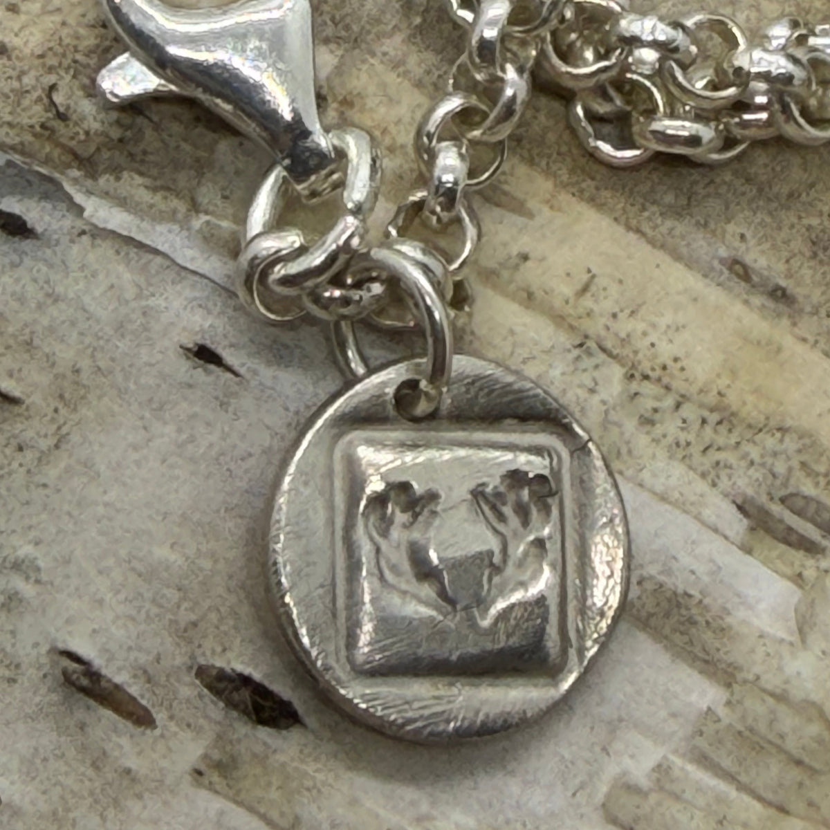 Unikatkette Hirschkopf