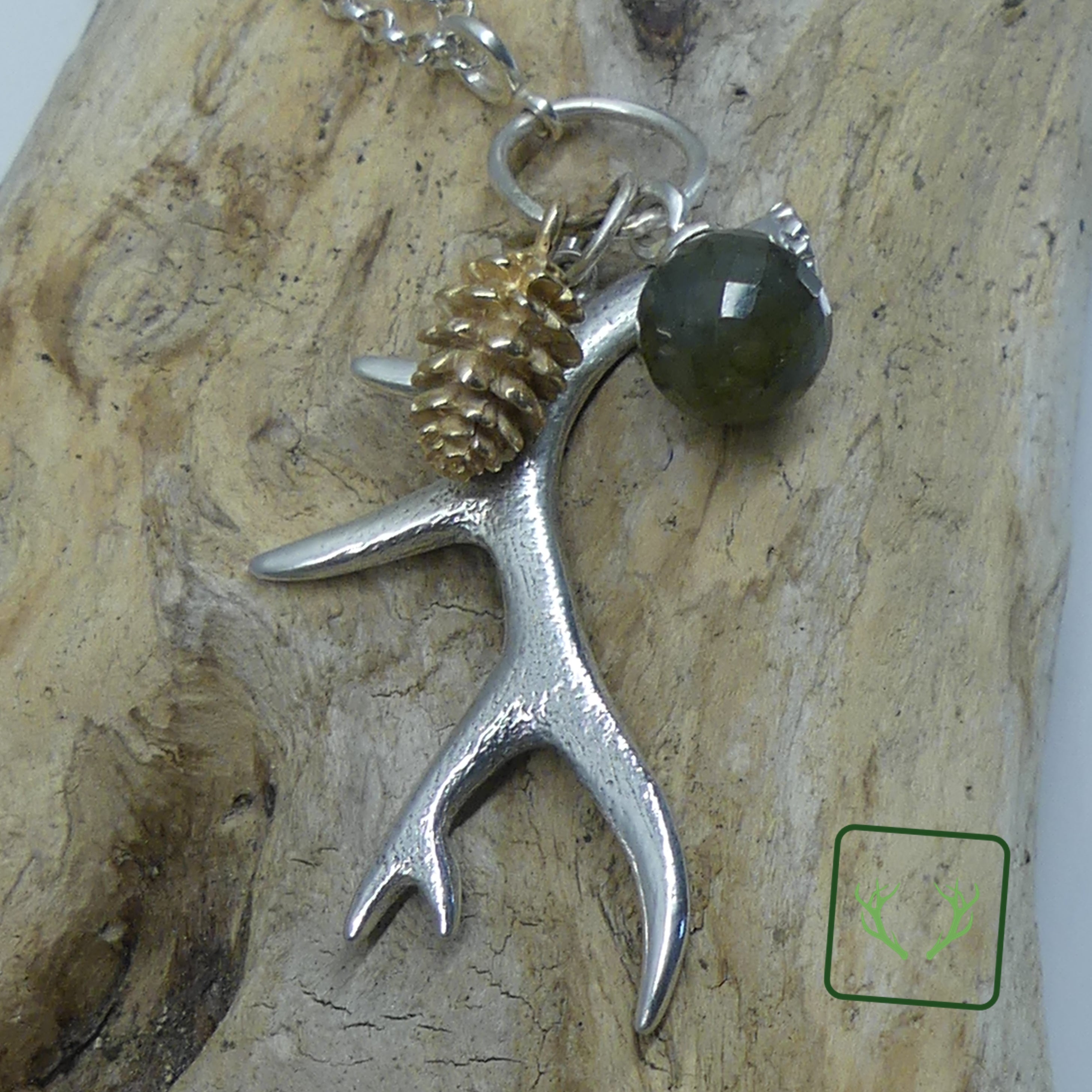 Kettenanhänger Silver Antler