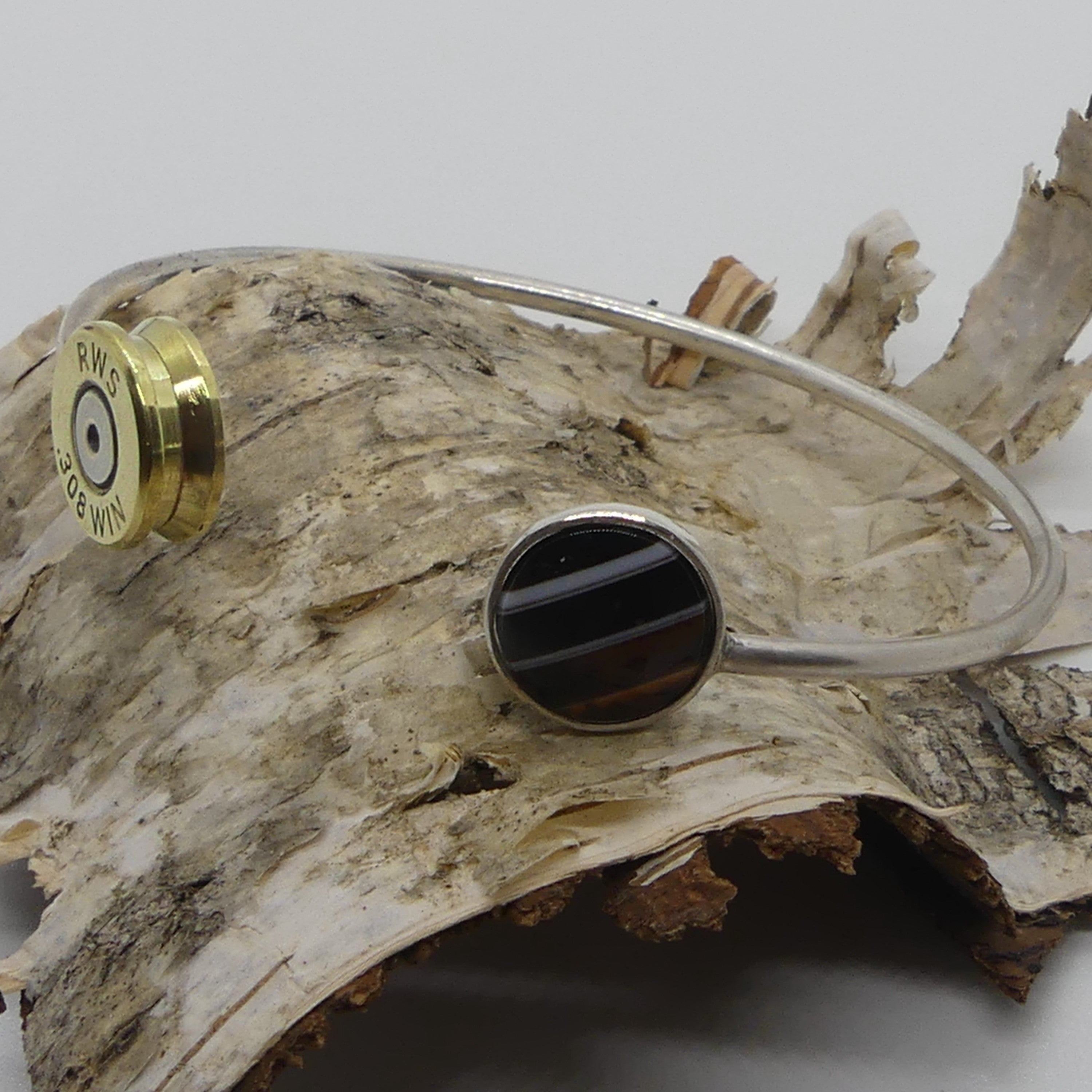 Armreif - handgefertigt mit Hülsenboden "African Memory"