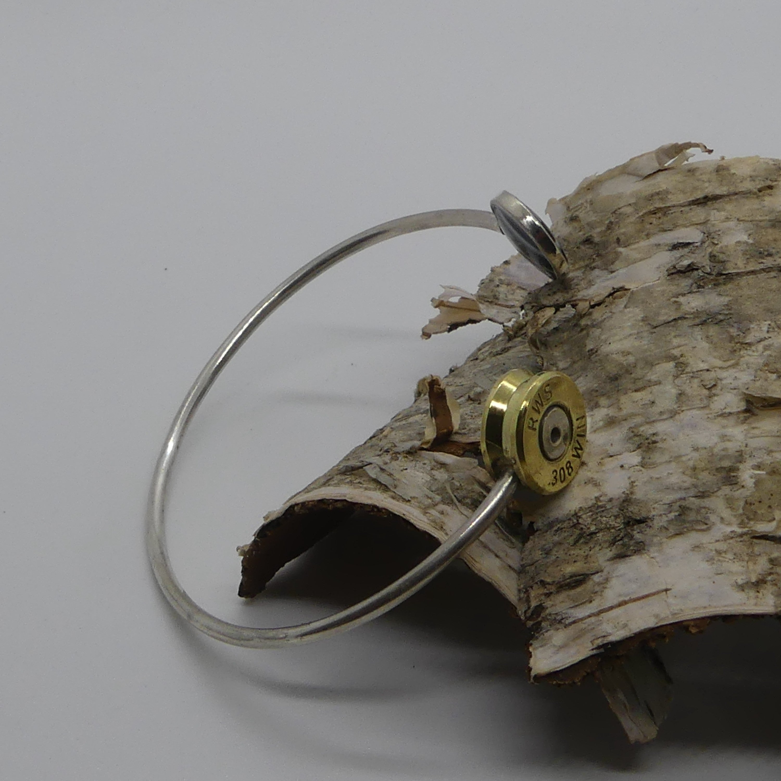 Armreif - handgefertigt mit Hülsenboden "African Memory"